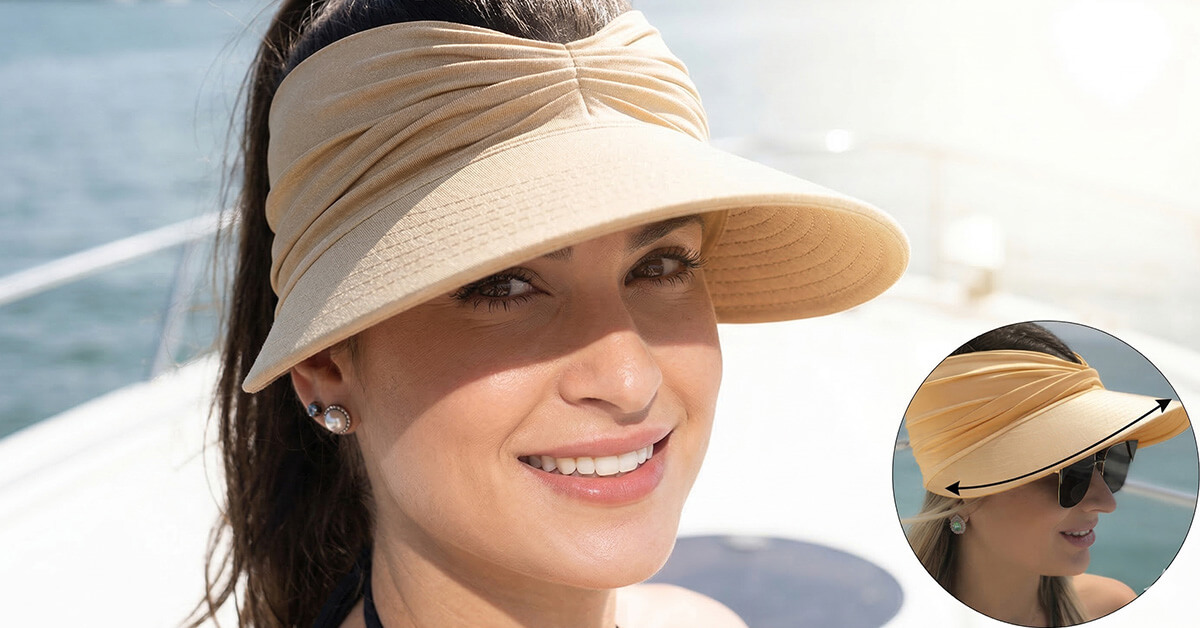 La amplia visera de 9,5 cm protege el rostro y los ojos
